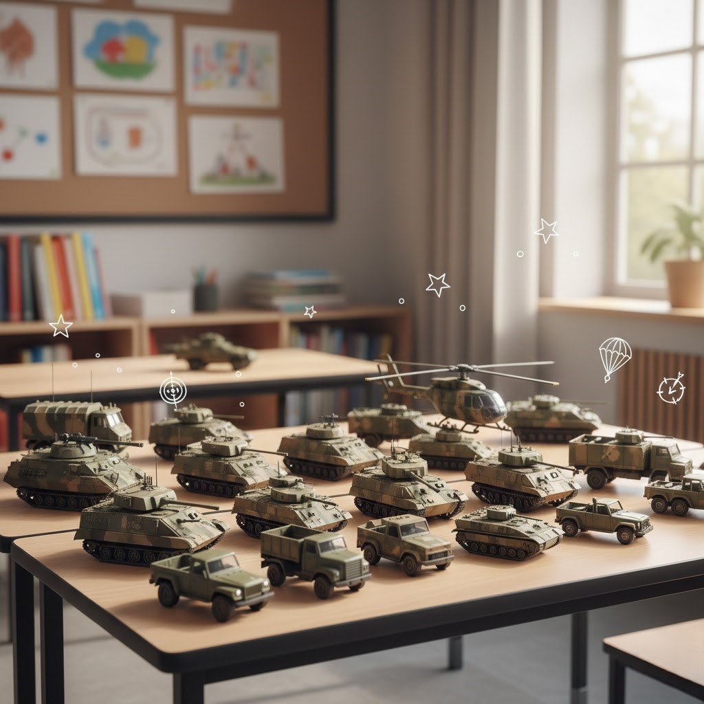 kariniu modeliuku edukacija