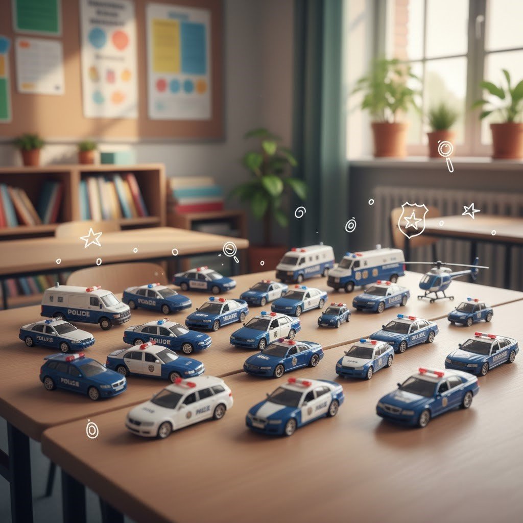 policijos masinu modeliukai